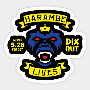 Harambe Lives Sticker